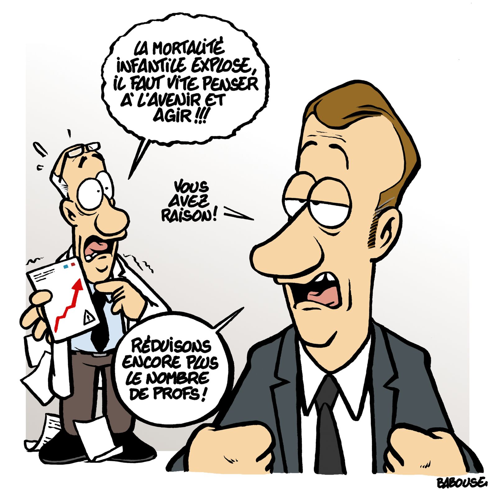 Du bruit dans les enceintes.
