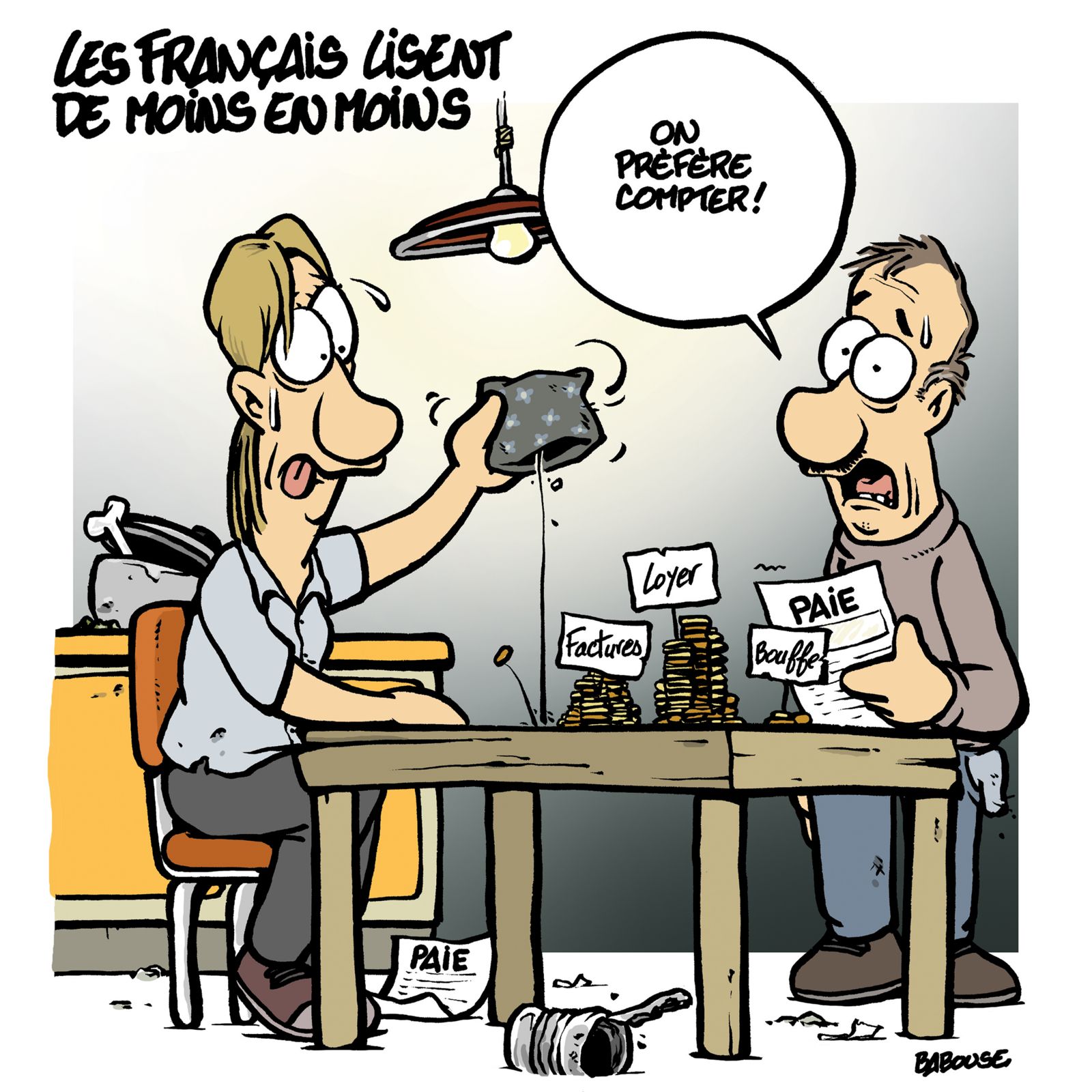 En pièces.